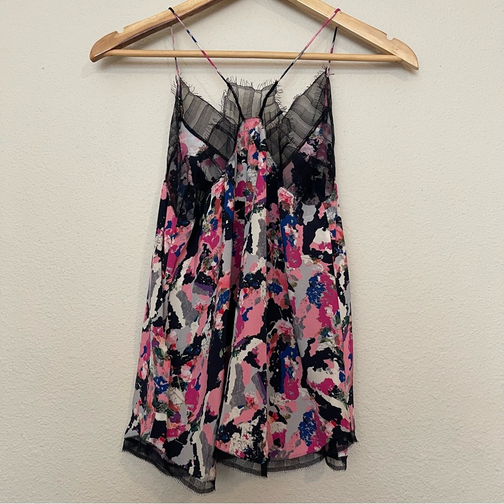 Iro Berwyn Printed Ruffle Colorful Cami S - Picture 4 of 12